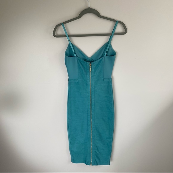 Marciano Arlena Light Blue Sexy Bodycon Dress - Picture 3 of 6